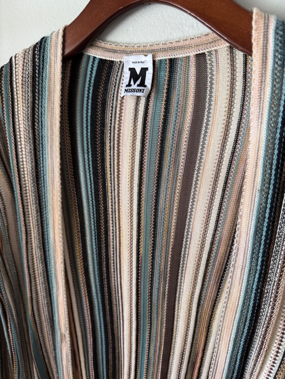Missoni knit cardigan wool / viscose beautiful colors! Made in Italy 46 - Picture 3 of 11
